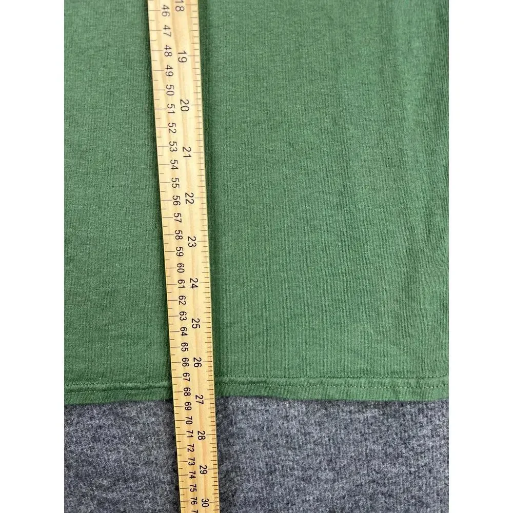 True‎ Religion Men's Graphic Tee Stylish Green Size Medium